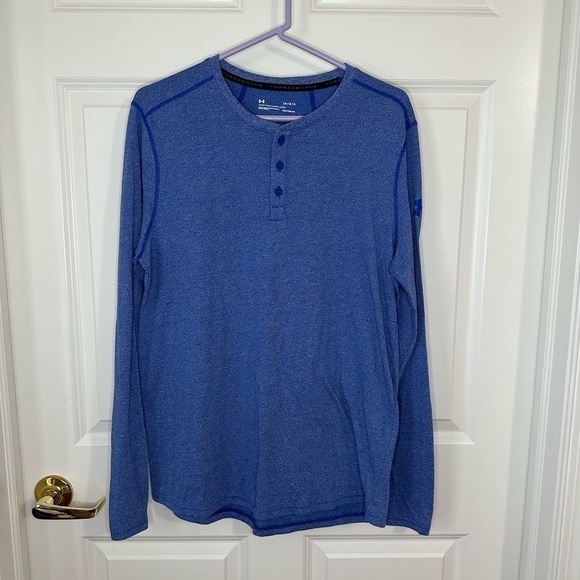 Men Under Armour Heat Gear Long Sleeve Top Size L - Picture 1 of 6